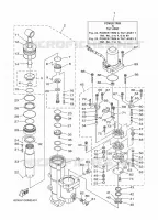 KANTELSYSTEEM 1 voor Yamaha F100D Electric Starter, Remote Control, Power Trim & Tilt, Shaft 25