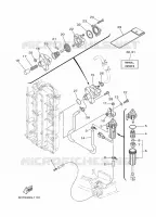 CARBURATEUR  voor Yamaha F100D Electric Starter, Remote Control, Power Trim & Tilt, Shaft 25