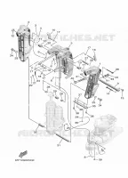 KUIPFRAME voor Yamaha F100F Electric Starter, Remote Control, Power Trim & Tilt, Shaft 25