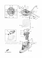 DEKSEL voor Yamaha F100F Electric Starter, Remote Control, Power Trim & Tilt, Shaft 25