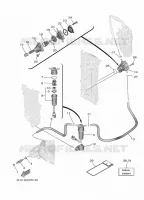 CARBURATEUR  voor Yamaha F100F Electric Starter, Remote Control, Power Trim & Tilt, Shaft 25