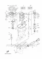 REPARATIESET 2 voor Yamaha F115A Electric Starter, Remote Control, Power Trim & Tilt, Shaft 25