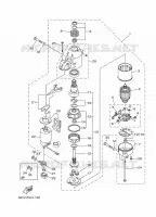 STARTMOTOR voor Yamaha F115A Electric Starter, Remote Control, Power Trim & Tilt, Shaft 25