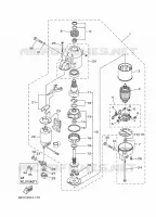 STARTMOTOR voor Yamaha F115A Electric Starter, Remote Control, Power Trim & Tilt, Shaft 20