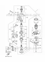 STARTMOTOR voor Yamaha F115A Electric Starter, Remote Control, Power Trim & Tilt, Shaft 25