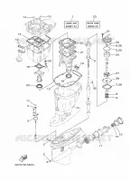 REPARATIESET 2 voor Yamaha F115A Electric Starter, Remote Control, Power Trim & Tilt, Shaft 25