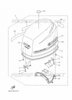 KUIP BOVENSTE voor Yamaha F115A Electric Starter, Remote Control, Power Trim & Tilt, Shaft 25