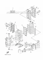 REPARATIESET 1 voor Yamaha F115A Electric Starter, Remote Control, Power Trim & Tilt, Shaft 25