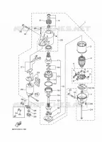 STARTMOTOR voor Yamaha F115A Electric Starter, Remote Control, Power Trim & Tilt, Shaft 25