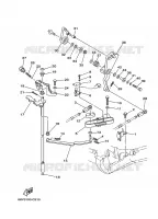 GASBEDIENING voor Yamaha F115 Electric Start, Power Trim & Tilt, Remote Control, Shaft 20