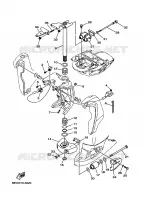 HOUDER 2 voor Yamaha F115A 4 Stroke, Electric Starter, Remote Control, Power Trim & Tilt 2002