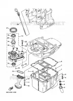 VENTILATEUR D'HUILE voor Yamaha F115A 4 Stroke, Electric Starter, Remote Control, Power Trim & Tilt 2002