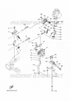 GASBEDIENING voor Yamaha F115B Electric Starter, Remote Control, Power Trim & Tilt, Shaft 20