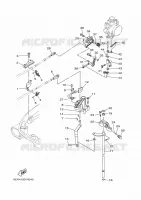 GASBEDIENING voor Yamaha F115B Electric Starter, Remote Control, Power Trim & Tilt, Shaft 25