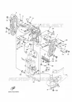 KUIPFRAME voor Yamaha F130A Electric Starter, Remote Control, Power Trim & Tilt, Shaft 20
