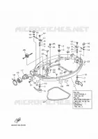 LAGERE DEKSEL 1 voor Yamaha F130A Electric Starter, Remote Control, Power Trim & Tilt, Shaft 20
