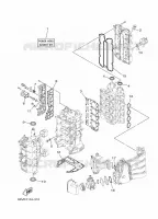REPARATIESET 1 voor Yamaha FL115 Electric Starter, Remote Control, Power Trim & Tilt, Shaft 25
