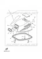 BOVENKAP voor Yamaha 6C Manual Starter, Tiller Handle, Manual Tilt, Pre-Mixing, Shaft 20