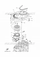 DYNAMO voor Yamaha FL115B Counter Rotation, Electric Starter, Remote Control, Power Trim & Tilt, Shaft 25