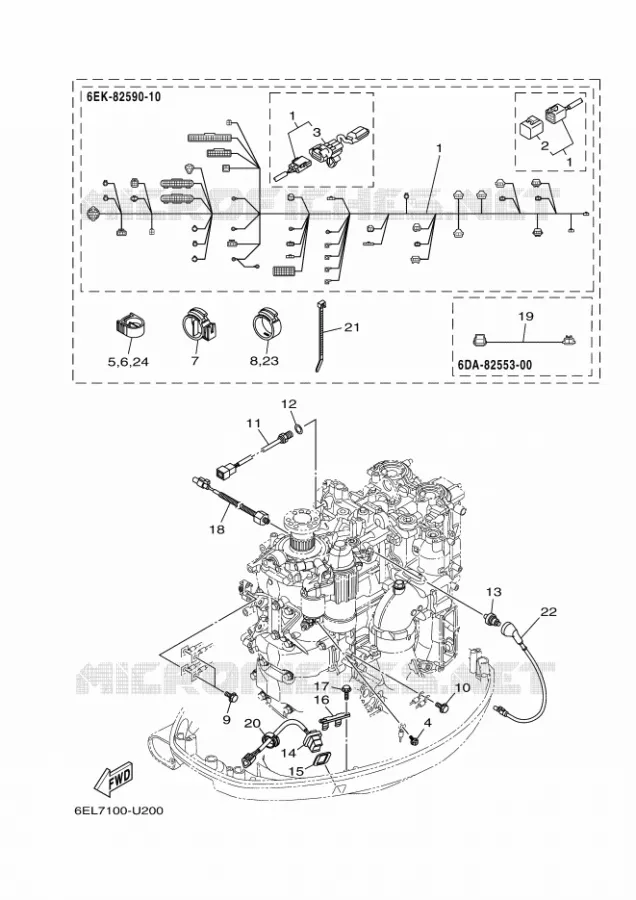 ELECTRISCH 5 Yamaha OUTBOARD ENGINES 115hp (84.6kW) 2020 F115  LF115XB-2020