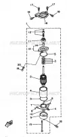 STARTMOTOR voor Yamaha L130BETO 2 Stroke, Left Hand, Electric Start, Power Trim & Tilt, Remote Control, Oil injection 1996