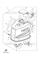 KUIP BOVENSTE voor Yamaha 150A Electric Starter, Remote Control, Power Trim & Tilt, Pre-Mixing, Shaft 20