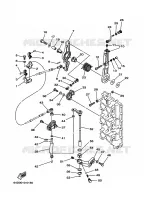 GASBEDIENING voor Yamaha 175D Electric Starter, Remote Control, Power Trim & Tilt, Oil injection, Shaft 20