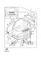 BOVENKAP voor Yamaha 175D 2 Stroke, Electric Starter, Remote Control, Power Trim & Tilt 1996