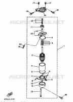 STARTMOTOR voor Yamaha 175D 2 Stroke, Electric Starter, Remote Control, Power Trim & Tilt 1996