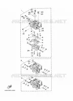 CARBURATEUR voor Yamaha 200F Electric Starter, Remote Control, Power Trim & Tilt, Oil injection, Shaft 25