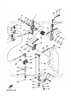 GASBEDIENING voor Yamaha 200F Electric Starter, Remote Control, Power Trim & Tilt, Oil injection, Shaft 25