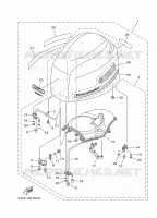 KUIP BOVENSTE voor Yamaha F150A Electric Starter, Remote Control, Power Trim & Tilt, Shaft 25