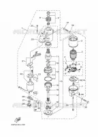 STARTMOTOR voor Yamaha F150A Electric Starter, Remote Control, Power Trim & Tilt, Shaft 25