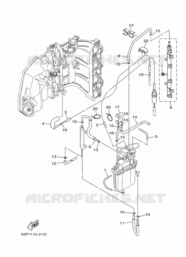 BENZINEPOMP 2 Yamaha OUTBOARD ENGINES 150hp (110.3kW) 2011 F150  F150AETX