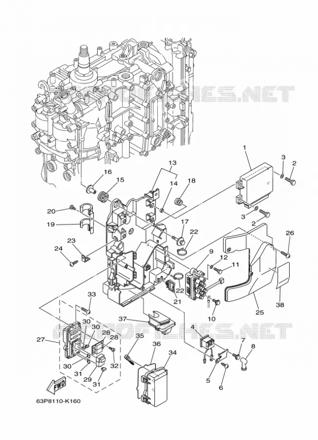ELECTRISCH 2 Yamaha OUTBOARD ENGINES 150hp (110.3kW) 2011 F150  F150AETX