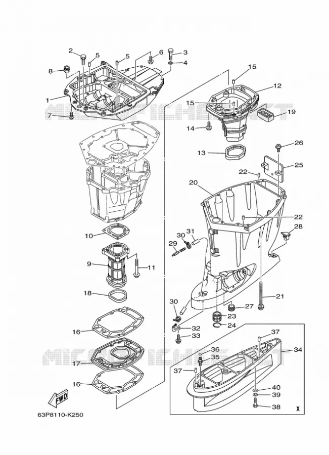 DEKSEL Yamaha OUTBOARD ENGINES 150hp (110.3kW) 2011 F150  F150AETL