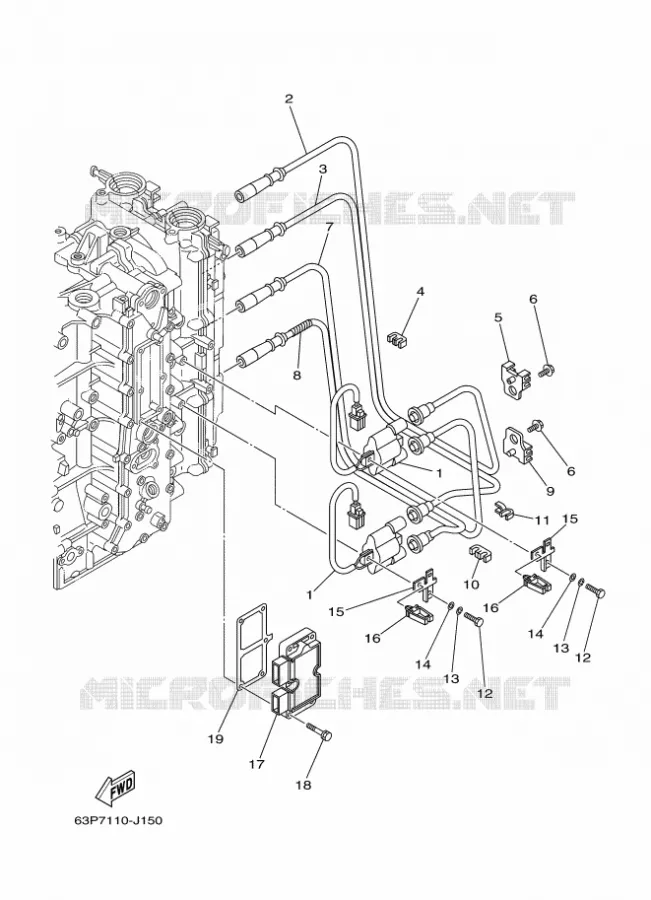 ELECTRISCH 1 Yamaha OUTBOARD ENGINES 150hp (110.3kW) 2011 F150  F150AETL