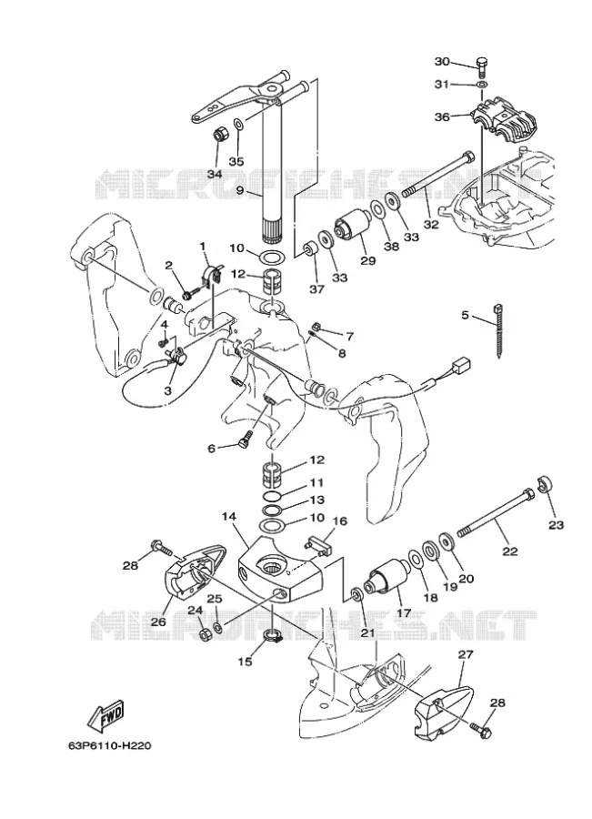 HOUDER 2 Yamaha OUTBOARD ENGINES 150hp (110.3kW) 2011 F150  F150AETL