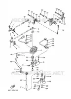 GASBEDIENING voor Yamaha F150A Electric Starter, Remote Control, Power Trim & Tilt, Shaft 20