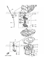 VENTILATEUR D'HUILE voor Yamaha F150A Electric Starter, Remote Control, Power Trim & Tilt, Shaft 20