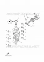 KRUKAS / ZUIGER voor Yamaha F150A Electric Starter, Remote Control, Power Trim & Tilt, Shaft 20