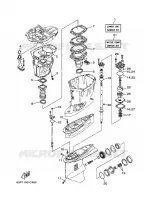 REPARATIESET 2 voor Yamaha F150A Electric Starter, Remote Control, Power Trim & Tilt, Shaft 25