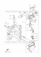 BENZINEPOMP 1 voor Yamaha F150B Electric Starter, Remote Control, Power Trim & Tilt, Shaft 25
