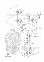 INLAAT 2 voor Yamaha F150B Electric Starter, Remote Control, Power Trim & Tilt, Shaft 25
