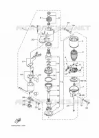 STARTMOTOR voor Yamaha F150B Electric Starter, Remote Control, Power Trim & Tilt, Shaft 25