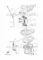 VENTILATEUR D'HUILE voor Yamaha F150B Electric Starter, Remote Control, Power Trim & Tilt, Shaft 25