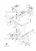 HOUDER 2 voor Yamaha F150D Electric Starter, Remote Control, Power Trim & Tilt, Shaft 20
