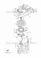 DYNAMO voor Yamaha F150D Electric Starter, Remote Control, Power Trim & Tilt, Shaft 25