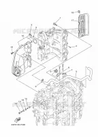 INLAAT 1 voor Yamaha F150D Electric Starter, Remote Control, Power Trim & Tilt, Shaft 25