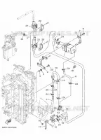 INLAAT 2 voor Yamaha F150D Electric Starter, Remote Control, Power Trim & Tilt, Shaft 25